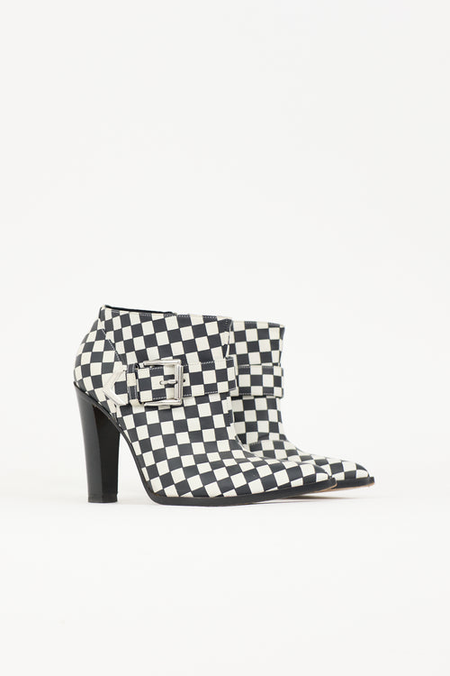 Gianvito Rossi X Altuzarra Checkered Boot