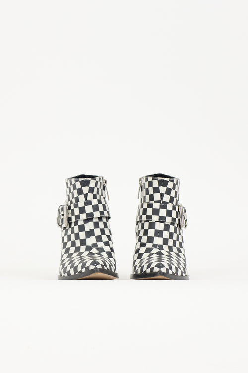 Gianvito Rossi X Altuzarra Checkered Boot