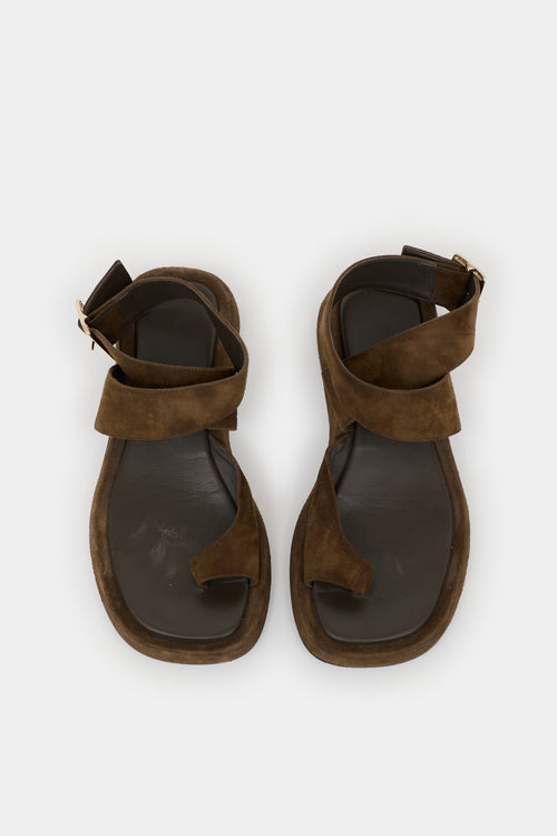 GIA/RHW Suede Cross Strap  Sandal