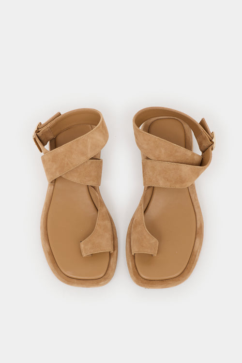 GIA/RHW Suede Cross Strap  Sandal