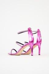 Giuseppe Zanotti Metallic Leather Kanda Sandal