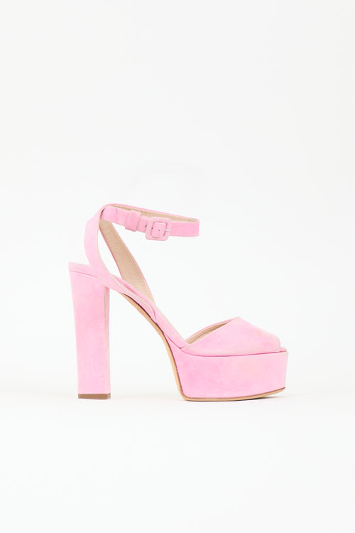 Suede Betty Platform Heel