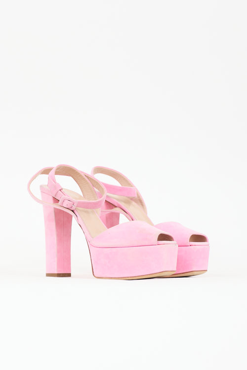 Suede Betty Platform Heel