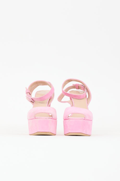 Suede Betty Platform Heel