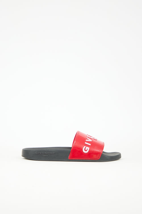 Givenchy Rubber Logo Slide