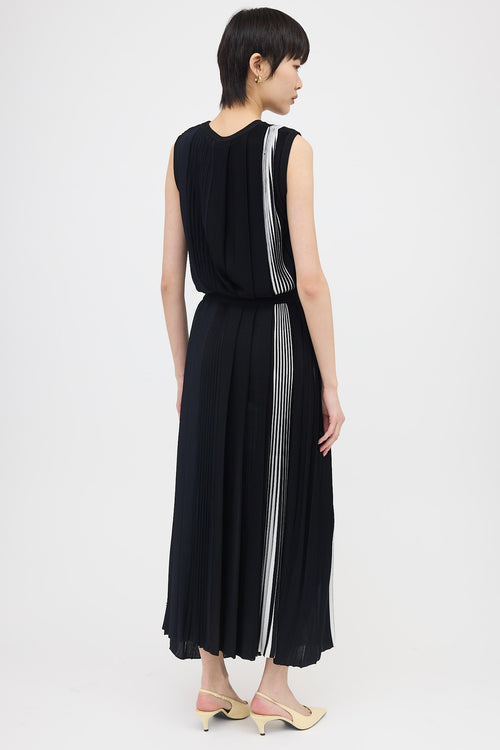 Givenchy Knit Asymmetrical Pleated Dress