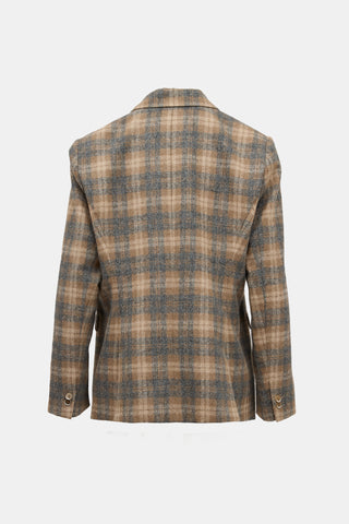 Goodwin Charli Wool Plaid Blazer