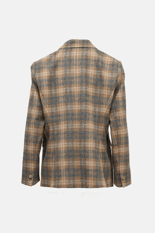 Goodwin Charli Wool Plaid Blazer