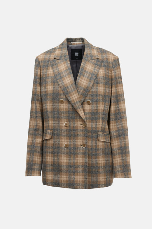 Goodwin Charli Wool Plaid Blazer
