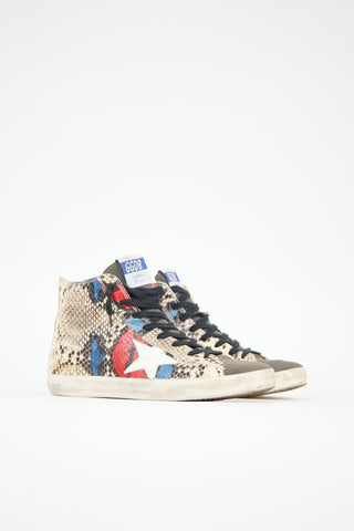 Golden Goose Embossed Leather Francy Sneaker