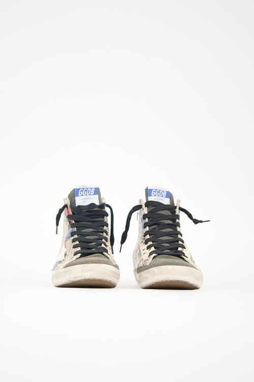 Golden Goose Embossed Leather Francy Sneaker