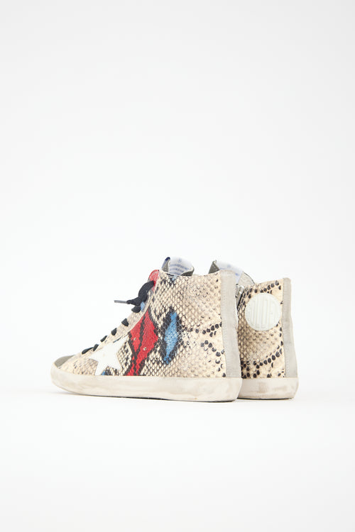 Golden Goose Embossed Leather Francy Sneaker