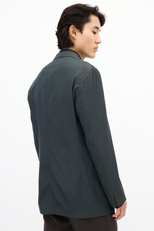 Armani Dark Green Virgin Wool Blazer