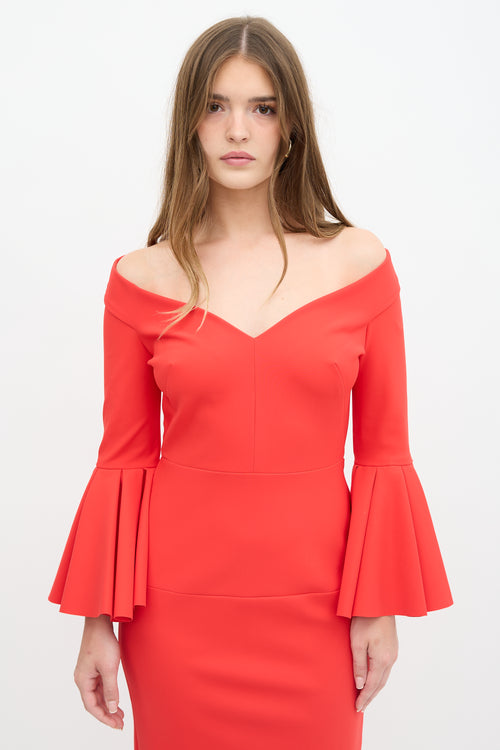Greta Constantine Lellan Off Shoulder Dress