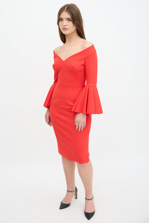 Greta Constantine Lellan Off Shoulder Dress