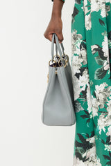 Dior 2015 Leather Medium Diorissimo Tote Bag