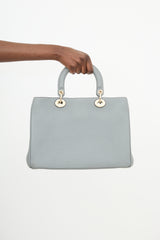 Dior 2015 Leather Medium Diorissimo Tote Bag