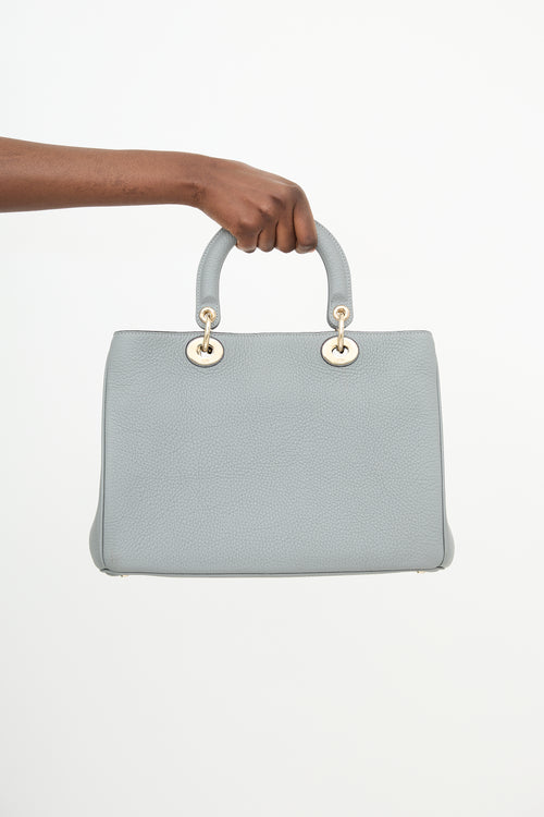 Dior 2015 Leather Medium Diorissimo Tote Bag