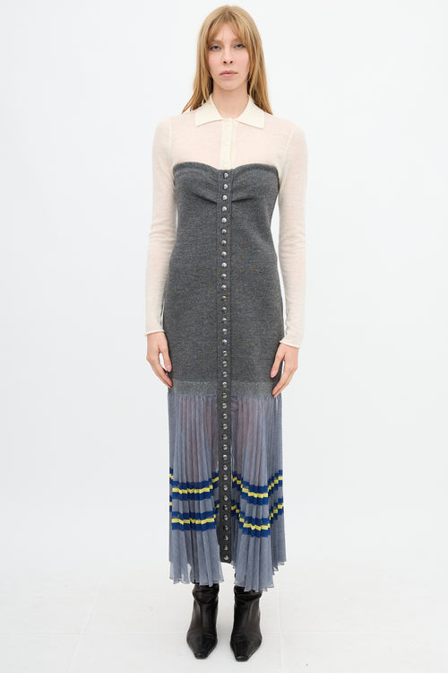 Philosophy Fall 2021 Strapless Mixed Dress