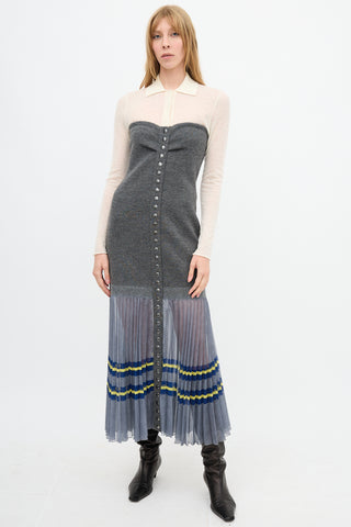 Philosophy Fall 2021 Strapless Mixed Dress