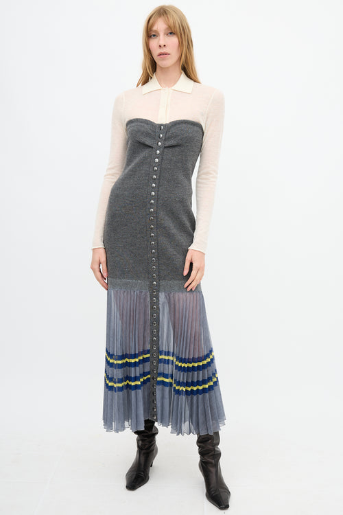 Philosophy Fall 2021 Strapless Mixed Dress