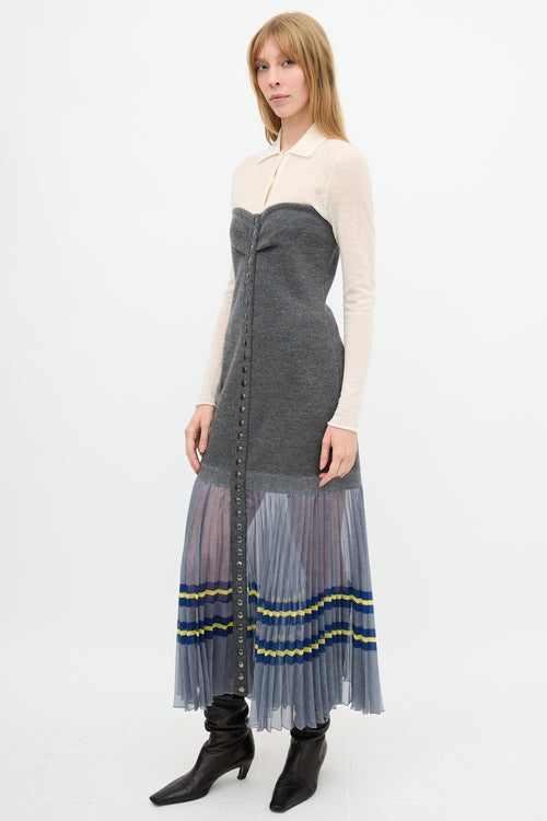 Philosophy Fall 2021 Strapless Mixed Dress