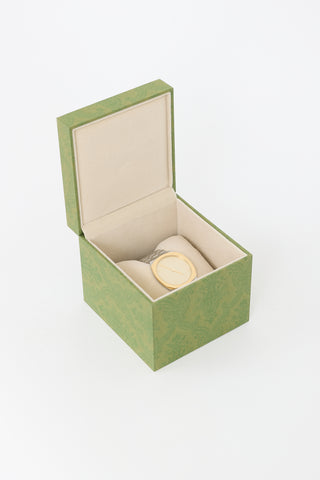 Gucci Stainless Steel & Gold 25H 38mm Watch