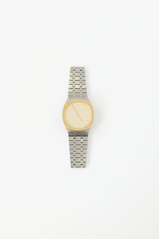 Gucci Stainless Steel & Gold 25H 38mm Watch