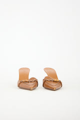 Gucci Leather Bamboo Chain Mule