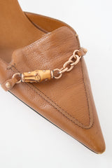 Gucci Leather Bamboo Chain Mule