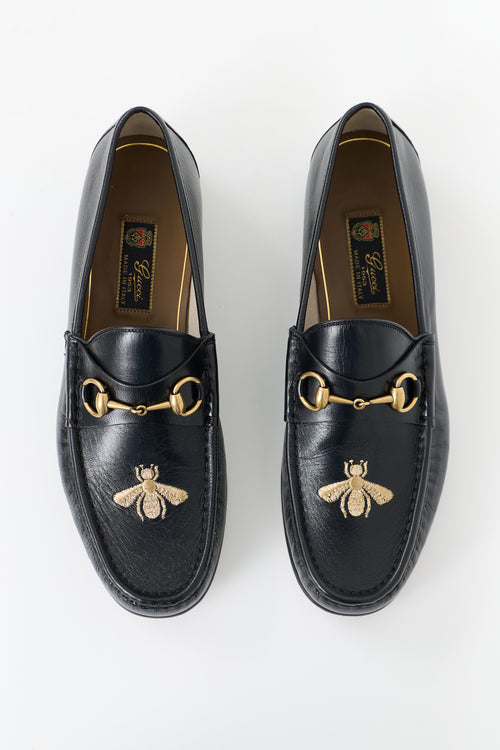 Gucci Leather 1953 Bee Loafer