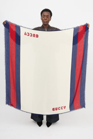 Gucci X SEGA Guccy Web Scarf