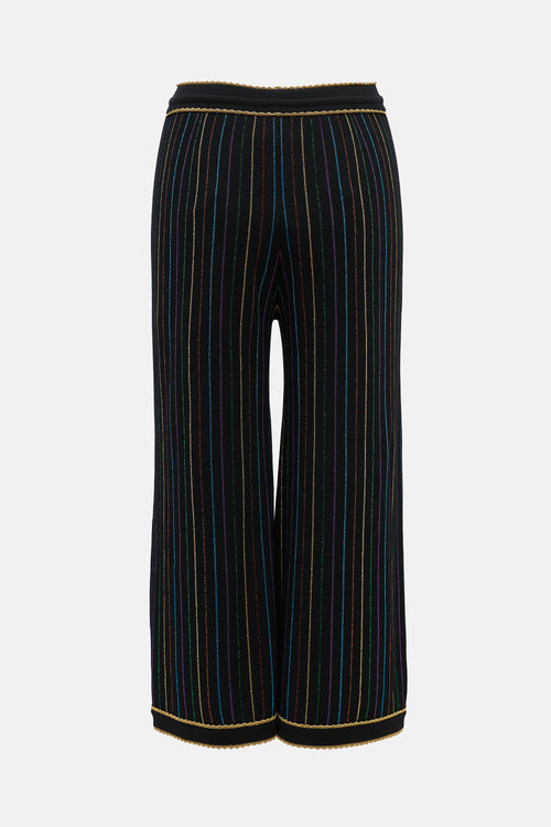 Gucci Knit Metallic Striped Pant