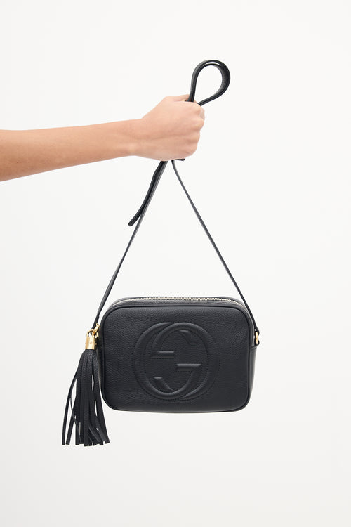 Gucci Black Leather Small Soho Disco Bag