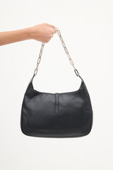 Gucci Black Leather Jackie Shoulder Bag