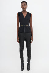 Gucci Wool Belted Top