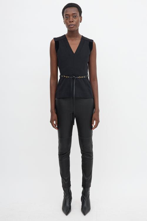 Gucci Wool Belted Top