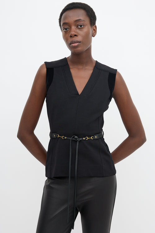 Gucci Wool Belted Top