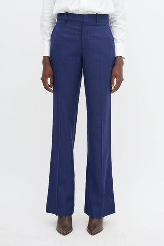 Gucci Textured Bootcut Leg Trouser