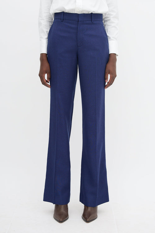 Gucci Textured Bootcut Leg Trouser