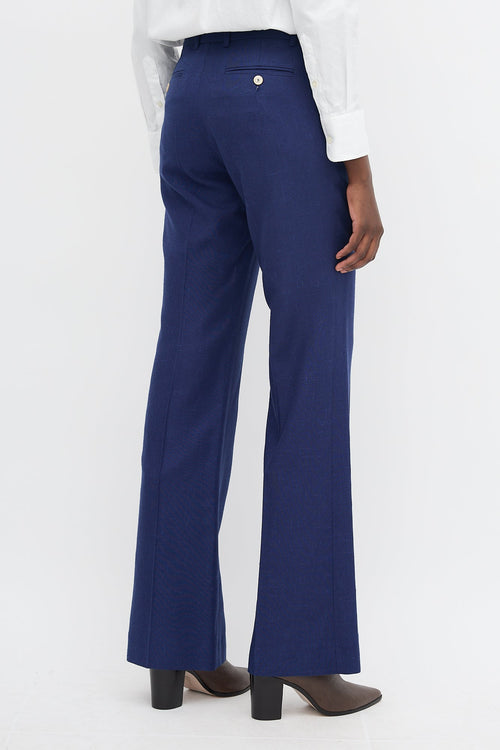 Gucci Textured Bootcut Leg Trouser