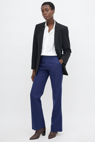 Gucci Textured Bootcut Leg Trouser