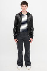 Gucci Leather Bomber Jacket