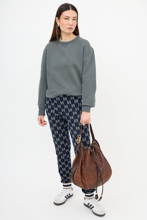 Gucci Leather Guccissima Interlocking Icon Bag