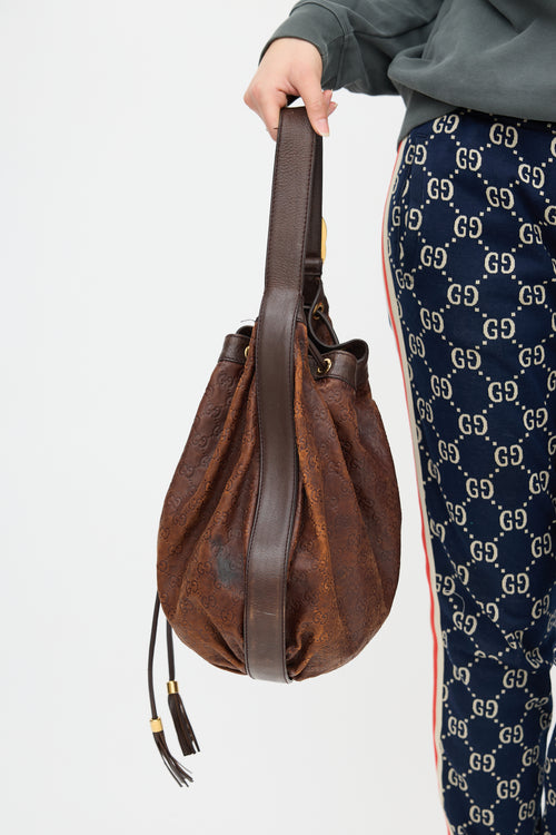 Gucci Leather Guccissima Interlocking Icon Bag