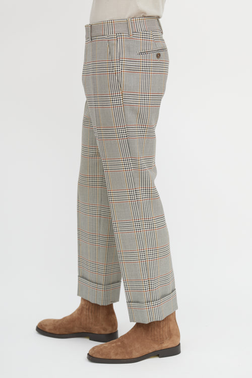 Gucci Glen Plaid Trouser
