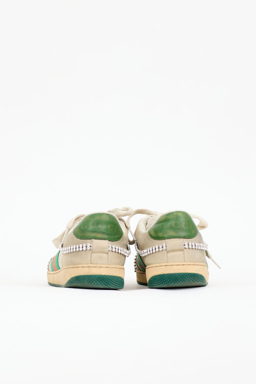 Gucci Screener Crystal Sneaker