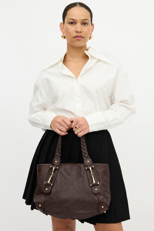 Gucci Leather Guccissima Pelham Bag