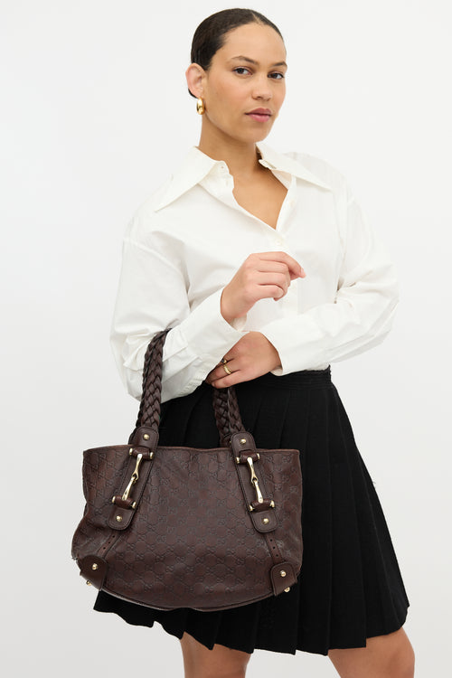 Gucci Leather Guccissima Pelham Bag