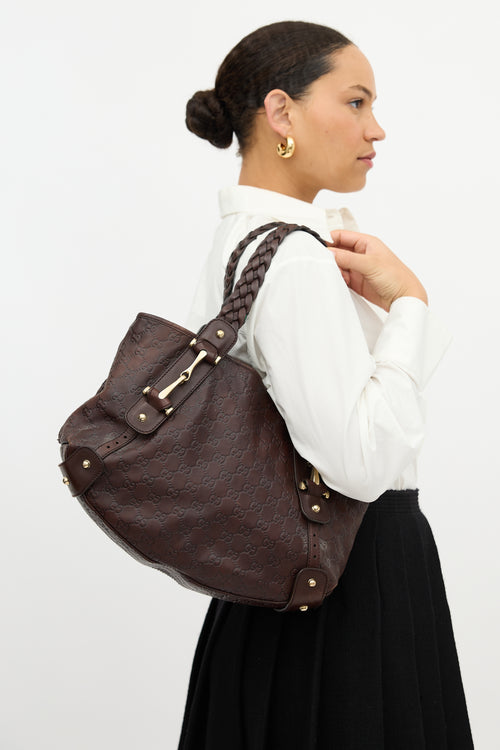 Gucci Leather Guccissima Pelham Bag